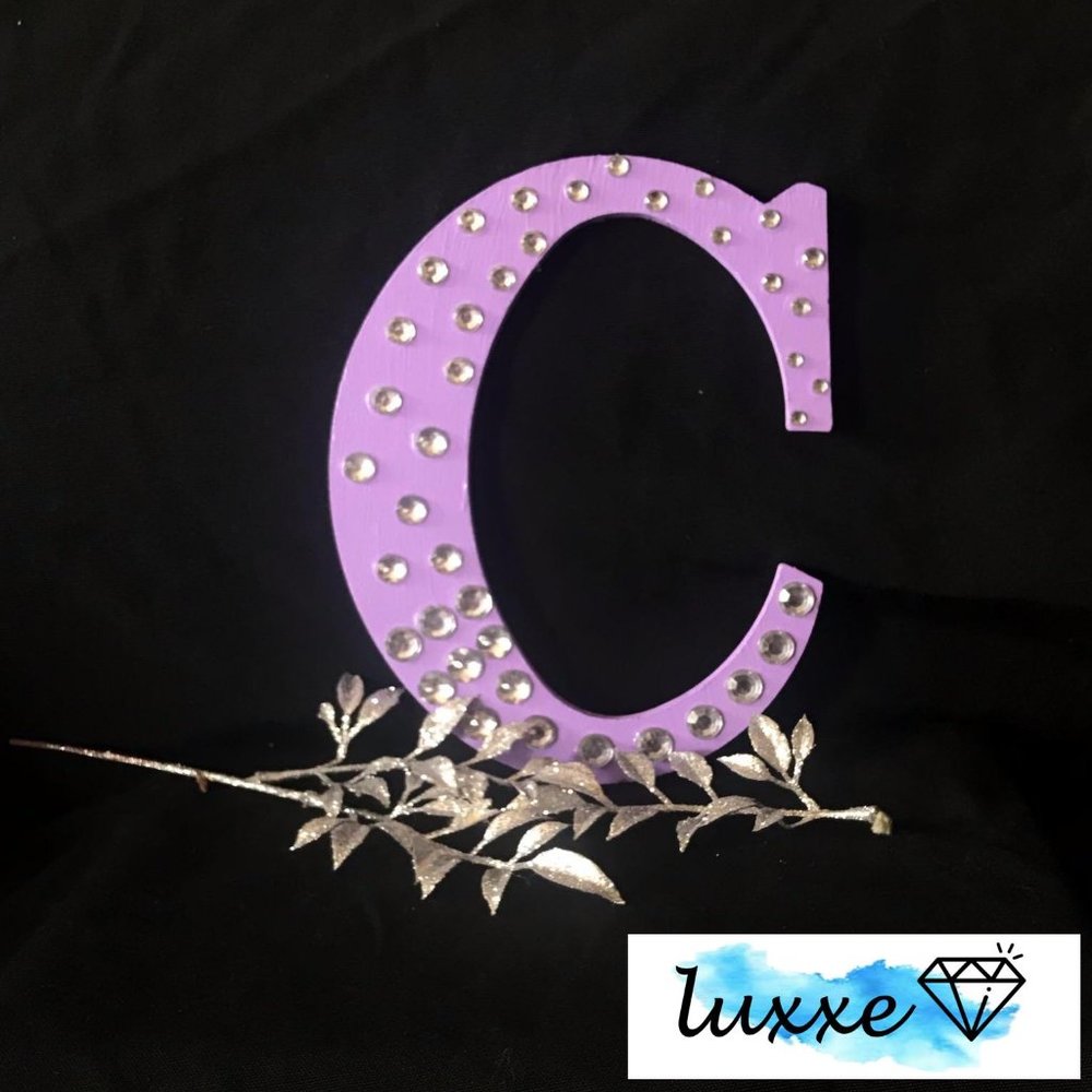 Blinged Wooden Letter